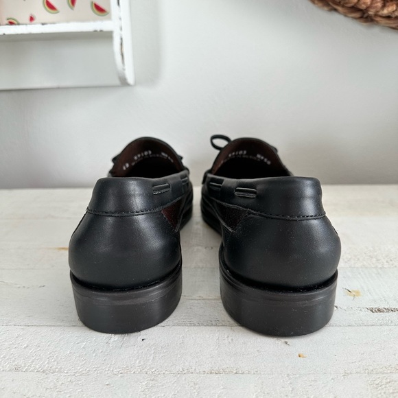 Casual Fridays Brown Black Leather Tassel Kiltie Loafer Sz: 12 NEW - Picture 7 of 8